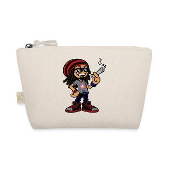 Dreadlock Smoker - Stoned man - High & Happy - Bio-Täschchen - Natur - Vorne