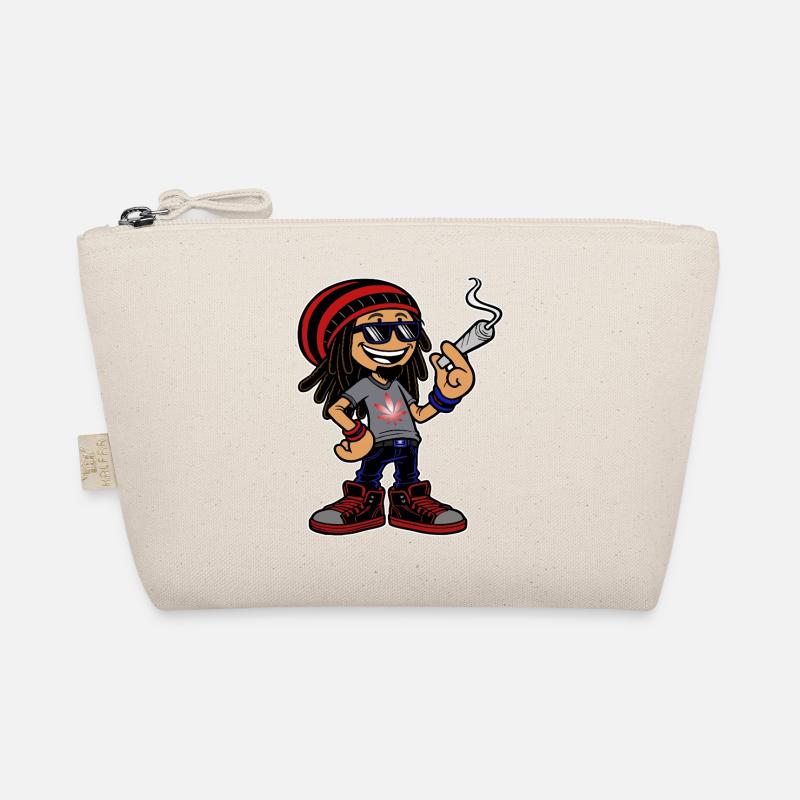 Dreadlock Smoker - Stoned man - High & Happy Bio-Täschchen