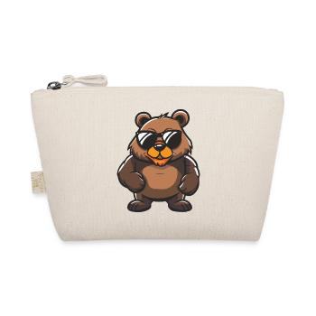 Bär Cool Tier - Bio-Täschchen - Natur - Vorne