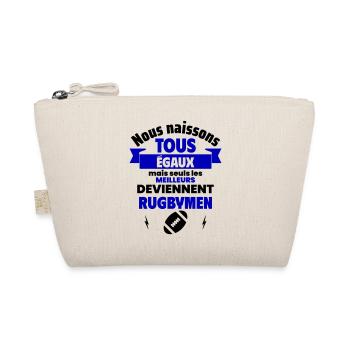 Nous naissons égaux rugbymen, fête des pères - Trousse biologique - nature - Devant