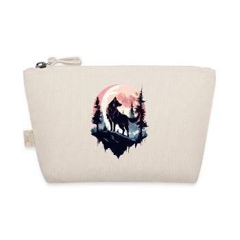 Wolf Moon Night Wolf Head Forest Nature Mountains Wilderness - Organic Pouch - nature - Front