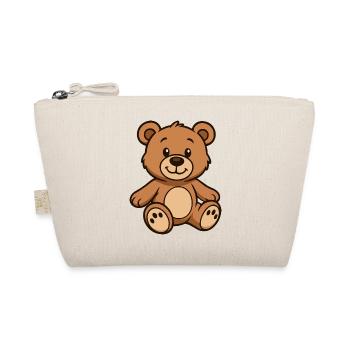 Teddy Bear Comic - Organic Pouch - nature - Front