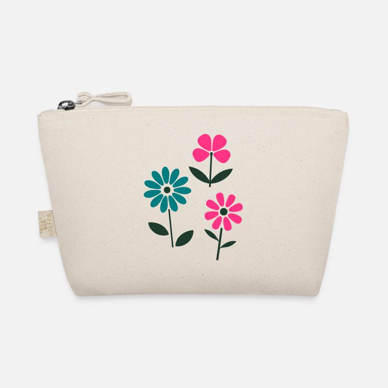 Fleurs colorées dans un style graphique Trousse biologique