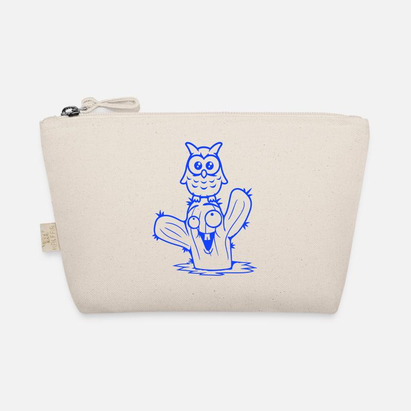hibou cactus désert 2 amis équipe heureuse dessin animé Trousse biologique