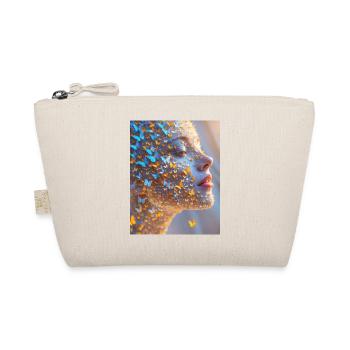 Butterfly Face Art - Organic Pouch - nature - Front
