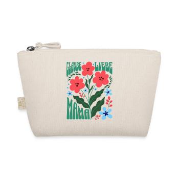 Christliche Mama Glaube Liebe Hoffnung Geschenk - Bio-Täschchen - Natur - Vorne