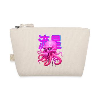 PINK OCTOPUS SCULL! - Organic Pouch - nature - Front