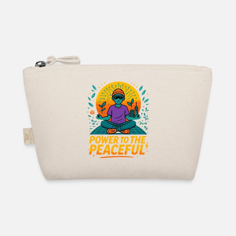 Power to the Peaceful - Organic Pouch - nature
