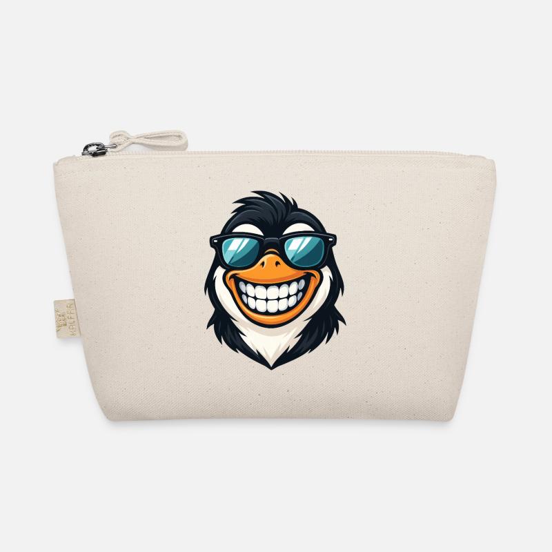 Cool Penguin Sunglasses Summer Grin Fun Organic Pouch