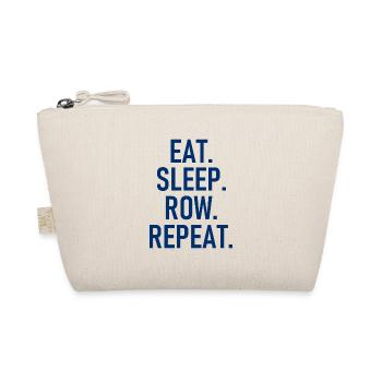 Eat Sleep Row Repeat - Essen Schlafen Rudern Wiede - Bio-Täschchen - Natur - Vorne