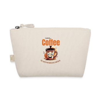 Running on coffee – no talking yet - Organic Pouch - nature - Front