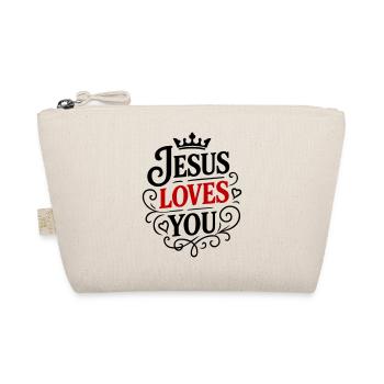 Jesus Liebt dich - Bio-Täschchen - Natur - Vorne