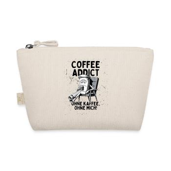Accro au café – Sans café sans moi - Trousse biologique - nature - Devant