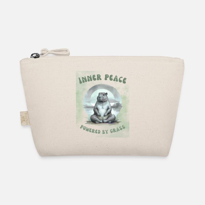 Inner Peace – Powered by Grass Design - Bio-Täschchen - Natur
