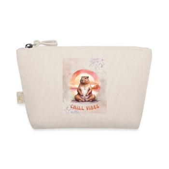 Chill Relax Capybara – Cute Calm Animal Design - Bio-Täschchen - Natur - Vorne