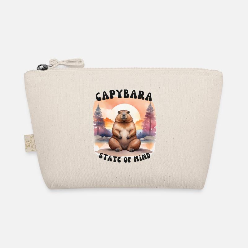 Capybara State of Mind – Chill & Calm Design - Bio-Täschchen - Natur