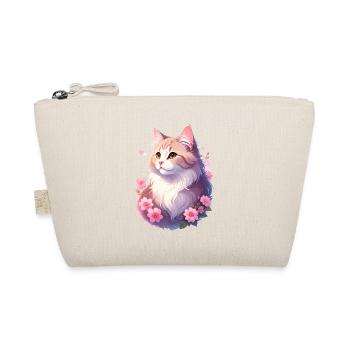 Angora Cat Portrait - Organic Pouch - nature - Front