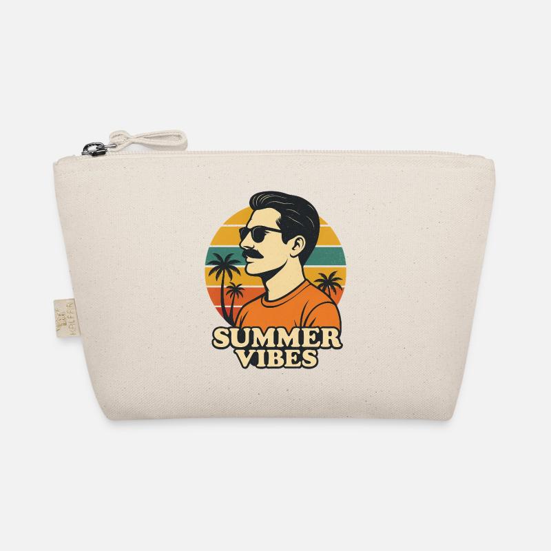 Sommer Vibes Retro Design Bio-Täschchen