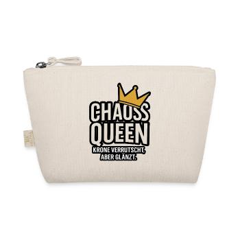 Chaos Queen. Krone verrutscht, aber glänzt. - Bio-Täschchen - Natur - Vorne