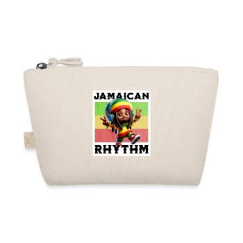 Jamaican Rhythm Motif - Organic Pouch - nature - Front