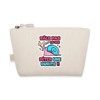 Râle pas tu vas péter une durite humour sticker - Trousse biologique - nature - Devant