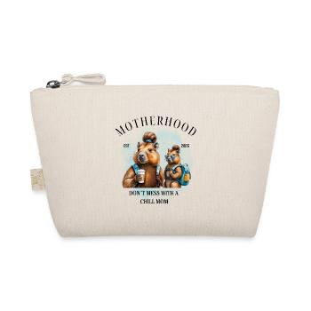 Chill Mom 2026 – Don't Mess with a Chill Mom - Organic Pouch - nature - Front