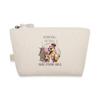 Strong Moms Raise Strong Girls – Calm Motherhood D - Bio-Täschchen - Natur - Vorne