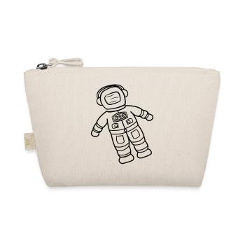 Astronaut Spaceman Doodle Space Explorer Drawn - Organic Pouch - nature - Front