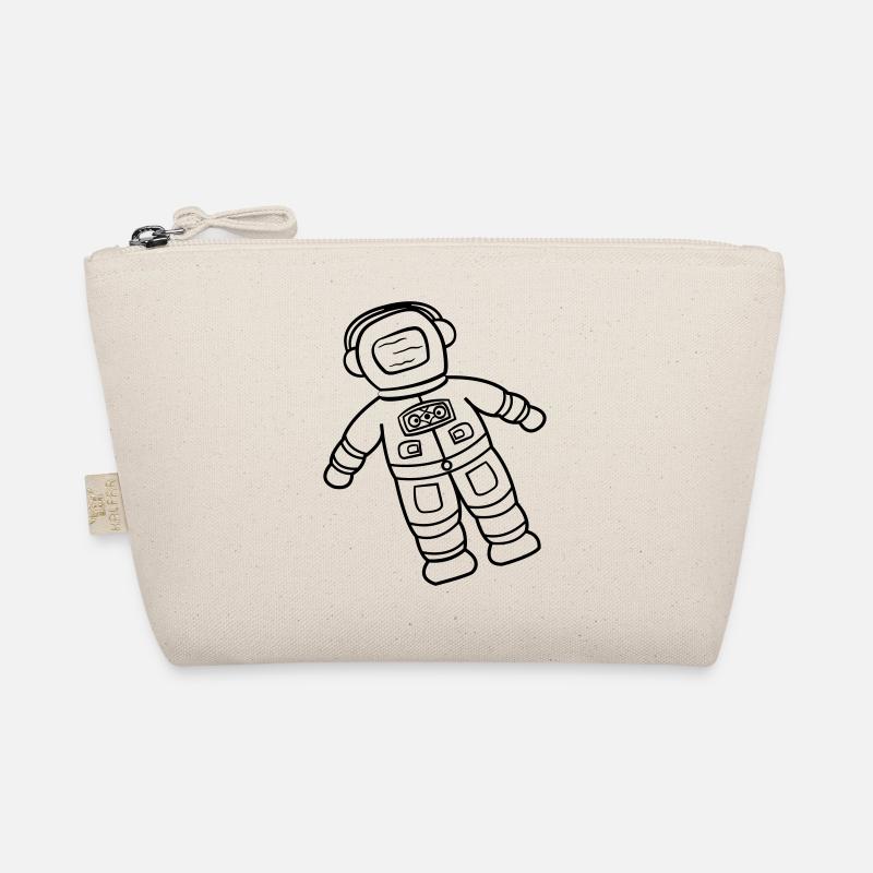 Astronaut Spaceman Doodle Space Explorer Drawn Organic Pouch