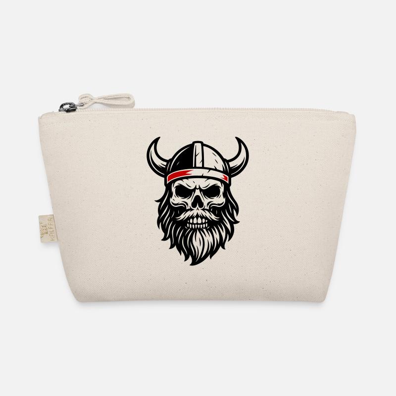 Wikinger Totenkopf Bio-Täschchen