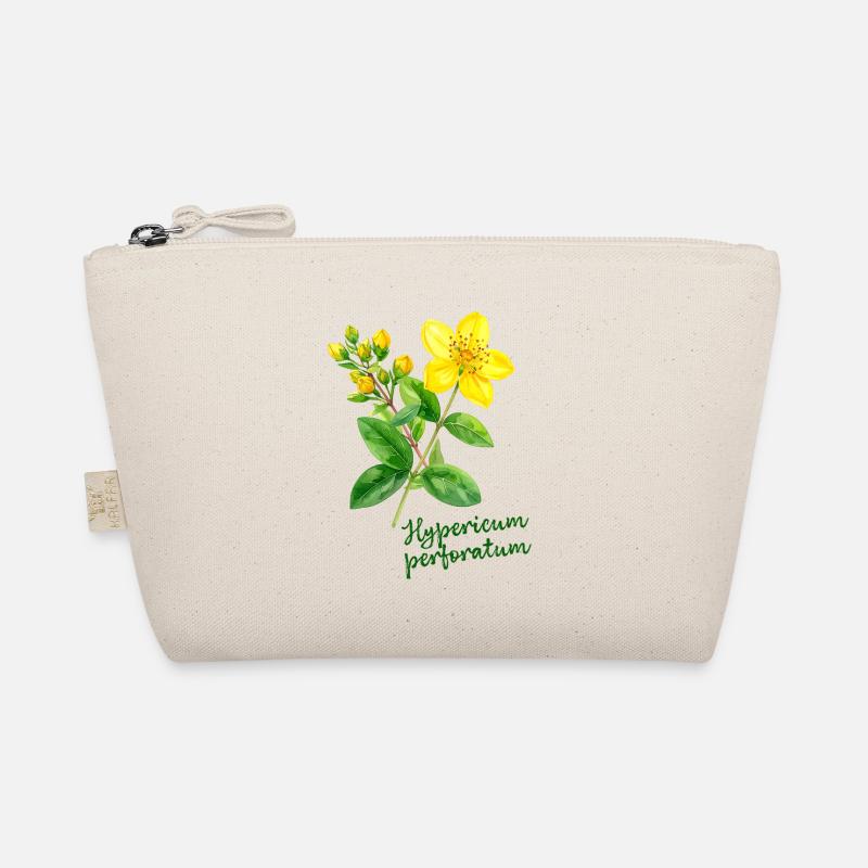 Hypericum perforatum - botanische Illustration Bio-Täschchen