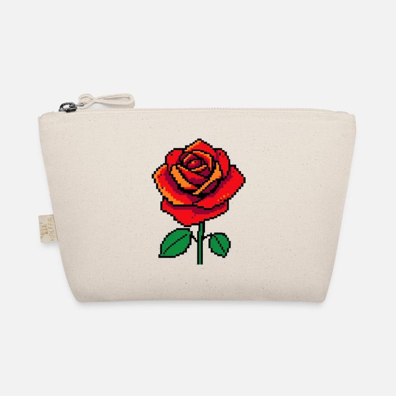 Rose Pixel Bio-Täschchen