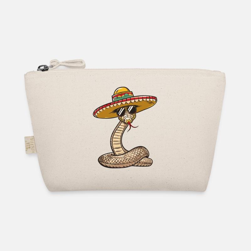 Serpent Cobra Bande Dessinée Drôle Sombrero Trousse biologique