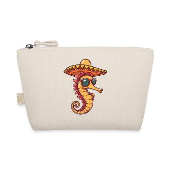 Seepferd Lustig Sombrero - Bio-Täschchen - Natur - Vorne
