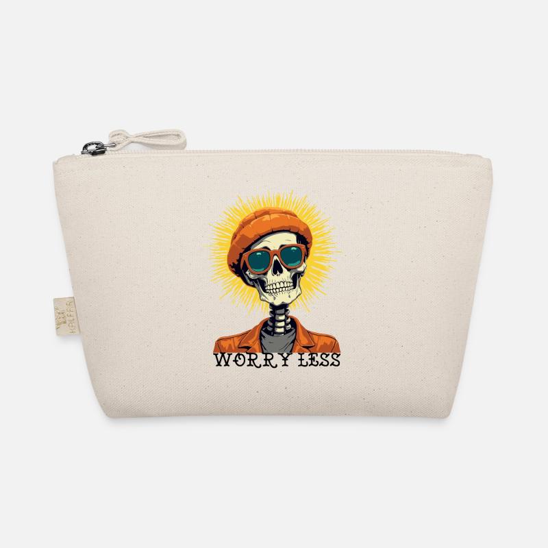 Skelett mit Sunset Lackleder Haar Bio-Täschchen
