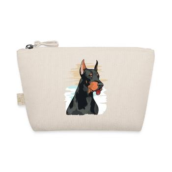 Œuvre d’art ludique de portrait de doberman - Trousse biologique - nature - Devant
