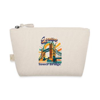Urban Retro Dreams – London TOWER BRIDGE - Organic Pouch - nature - Front