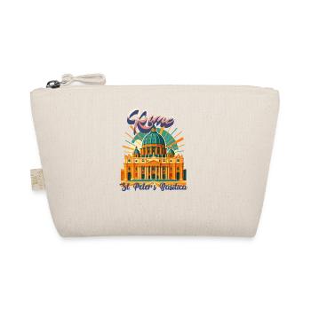 Urban Retro Dreams – St. Peter's Basilica Rome - Organic Pouch - nature - Front
