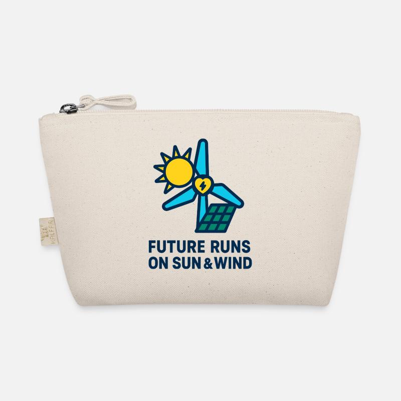 Future Runs on Sun & Wind Bio-Täschchen