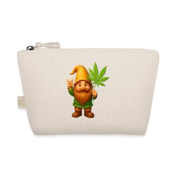 Rock on Zwerg mit Hanfblatt - Cannabis - Weed - Bio-Täschchen - Natur - Vorne