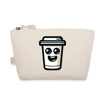 Tasse à café heureuse avec sourire et caricature - Trousse biologique - nature - Devant