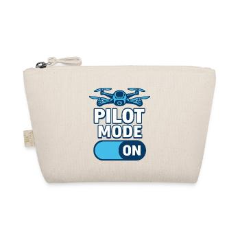 Pilot Mode On – FPV Drohnen-Motiv im Tech-Stil - Bio-Täschchen - Natur - Vorne