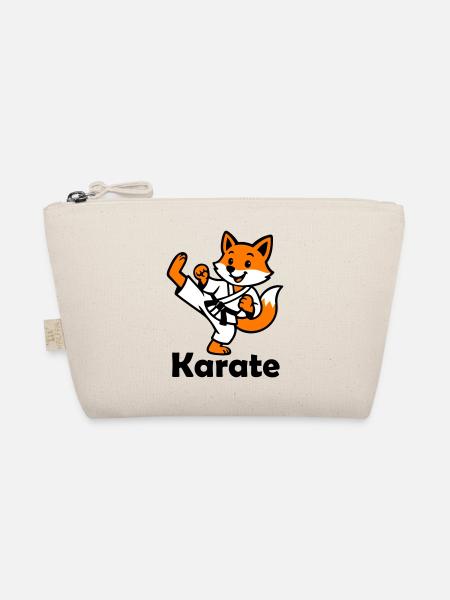 Karate Fox - Organic Pouch - nature - Front