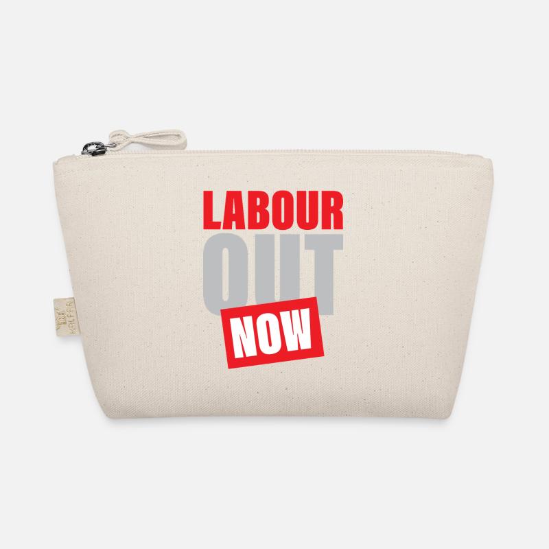Labour out Now Mutiges Protestdesign - Bio-Täschchen - Natur