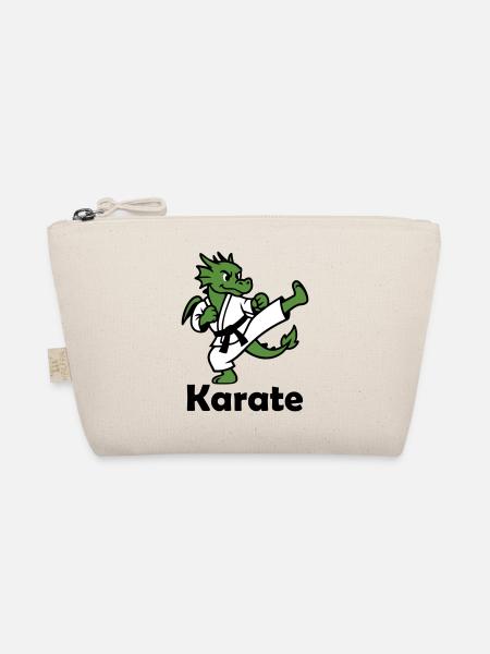 Karate Dragon - Organic Pouch - nature - Front