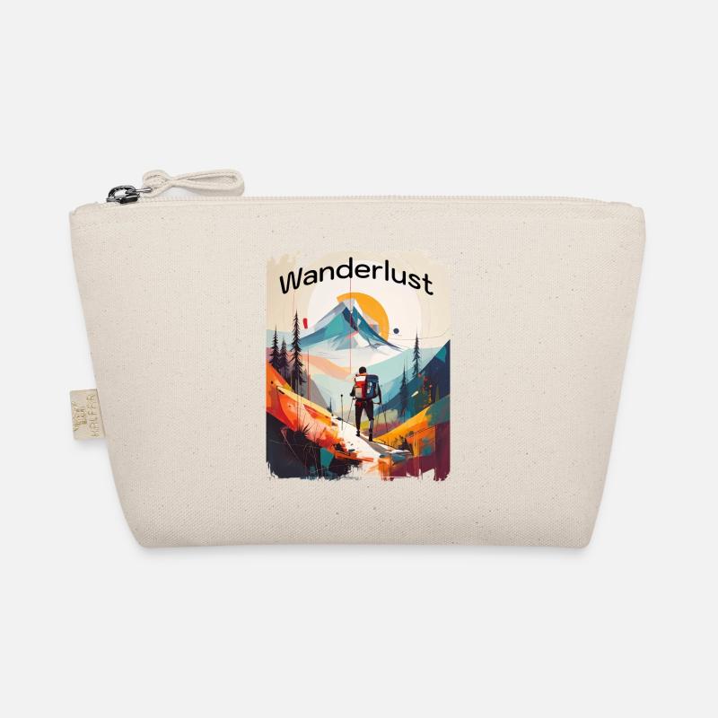 Wanderlust abstrakt - Bio-Täschchen - Natur