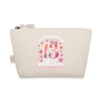 13th birthday teenager gift - Organic Pouch - nature - Front