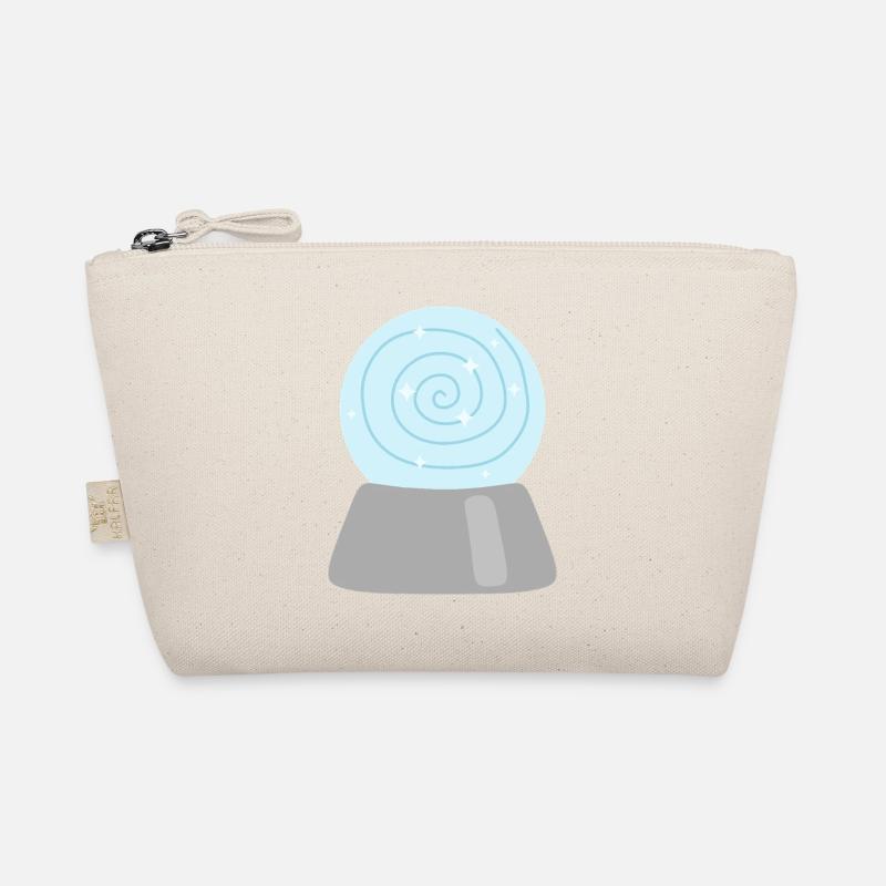 Starlit Spiral Magic Crystal Ball Organic Pouch