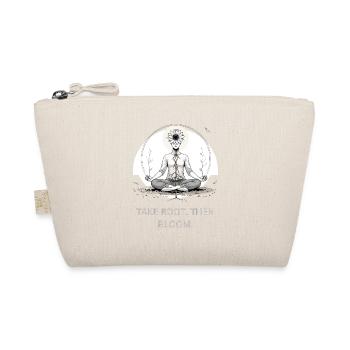 Root Meditation Flower Mandala - Organic Pouch - nature - Front