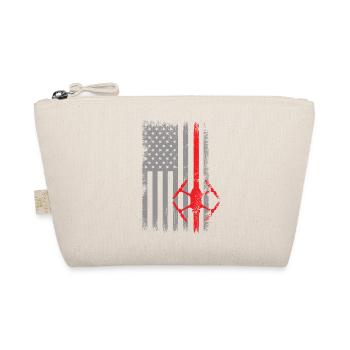 Pilote de drone américain avec drapeau américain - Trousse biologique - nature - Devant